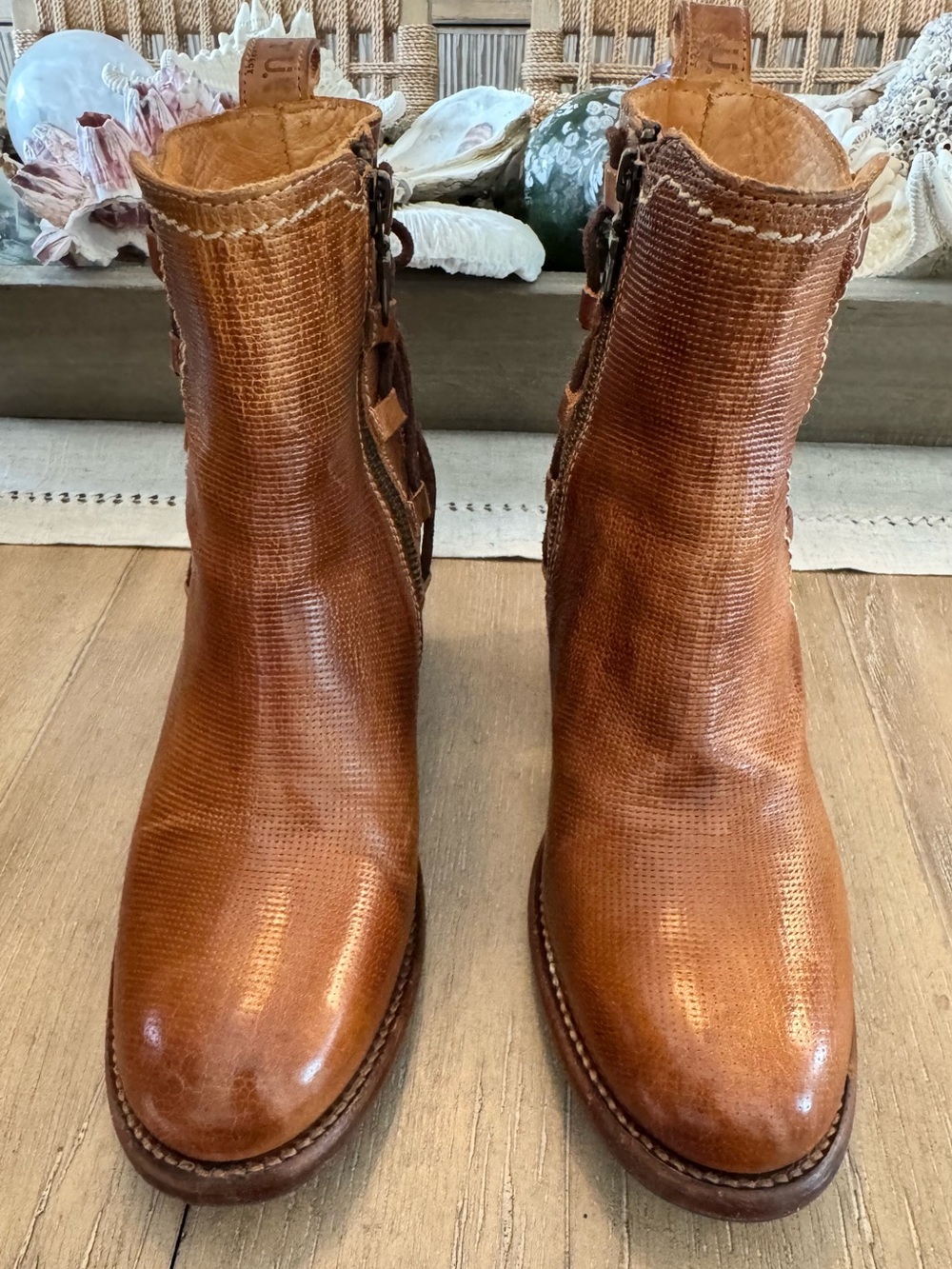 Bed Stu Blaire Leather Cobbler Series Boots, Tan, NWOT, Women’s Size 8.5 - Picture 6 of 11